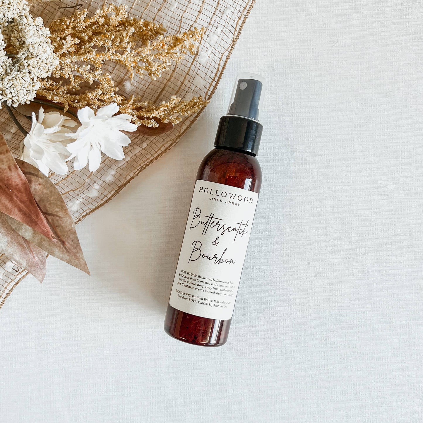 BUTTERSCOTCH & BOURBON | 4 OZ | FALL | LINEN SPRAY