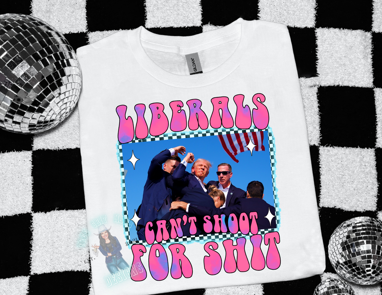 LIBERALS CAN'T SS T-SHIRT