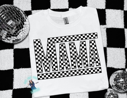 CHECKERED MAMA SS T-SHIRT